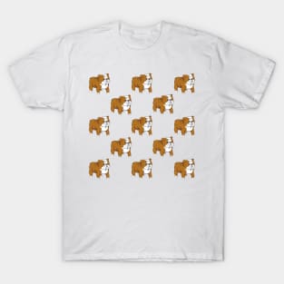 Bulldog pattern T-Shirt